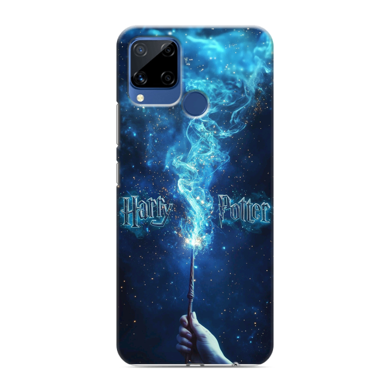 Силиконовый противоударный чехол на Realme C15 с принтом Harry Potter Гарри Поттер Силиконовый противоударный чехол на Realme C15 с принтом Harry Potter Гарри Поттер
