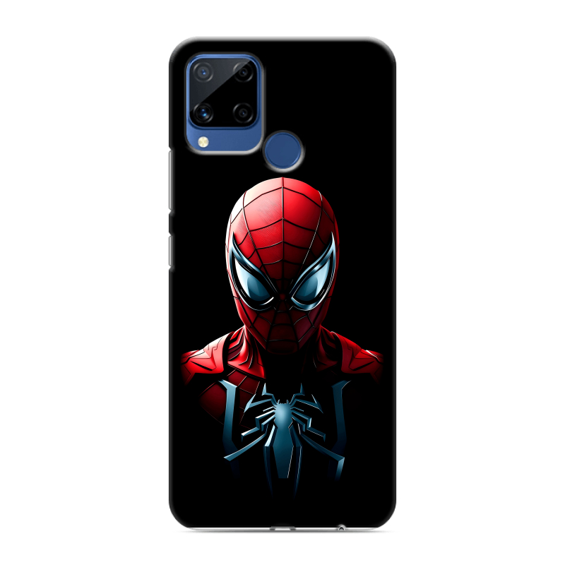 Пластиковый чехол на Realme C15 с принтом Spiderman Человек паук Пластиковый чехол на Realme C15 с принтом Spiderman Человек паук
