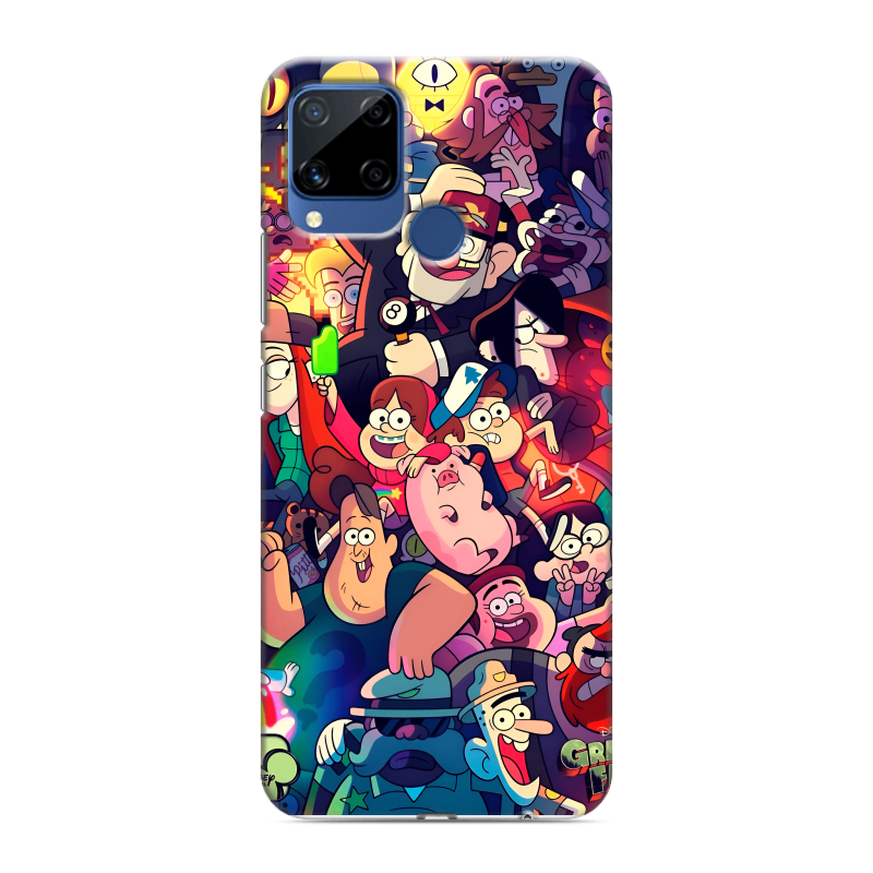 Силиконовый противоударный чехол на Realme C15 с принтом Gravity Falls Гравити Фолз Силиконовый противоударный чехол на Realme C15 с принтом Gravity Falls Гравити Фолз