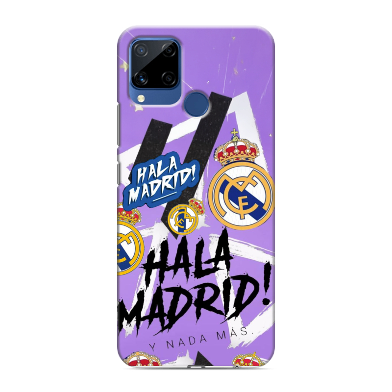Силиконовый противоударный чехол на Realme C15 с принтом Real Madrid Реал Мадрид Силиконовый противоударный чехол на Realme C15 с принтом Real Madrid Реал Мадрид