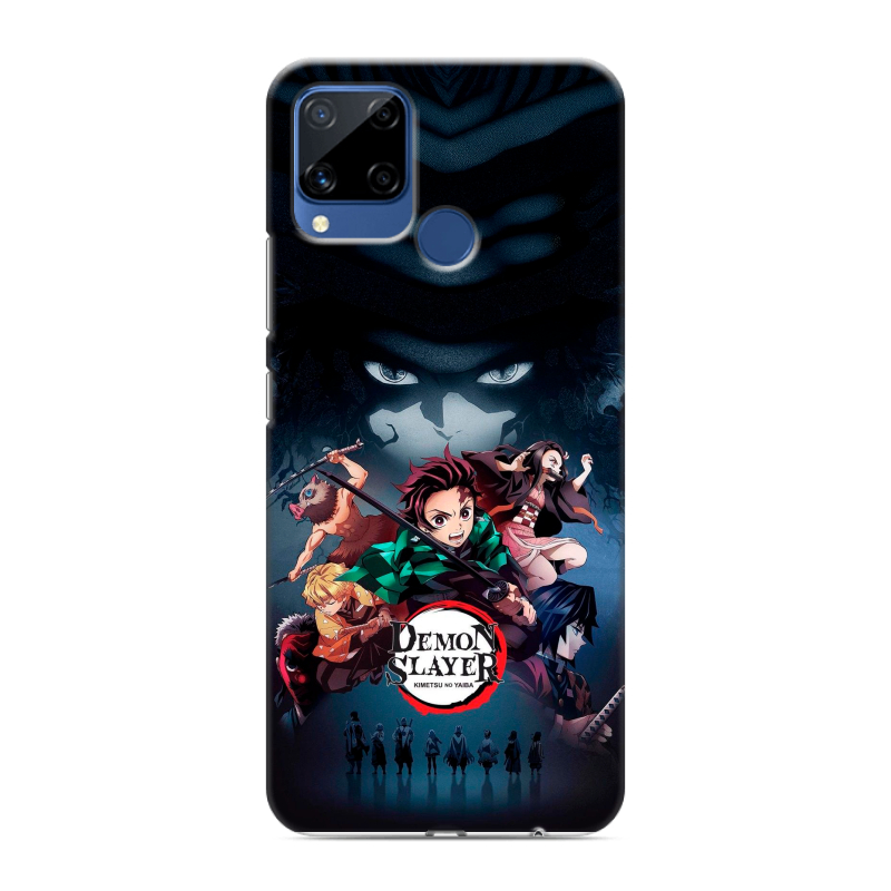 Силиконовый чехол на Realme C15 с принтом Demon Slayer Клинок рассекающий демонов Силиконовый чехол на Realme C15 с принтом Demon Slayer Клинок рассекающий демонов