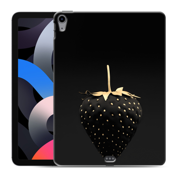 Силиконовый чехол на планшета Ipad Air (2020) с принтом Черная клубника Силиконовый чехол на планшета Ipad Air (2020) с принтом Черная клубника