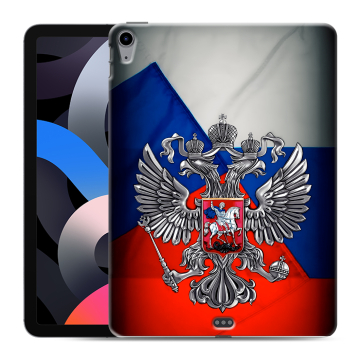 Силиконовый чехол на Ipad Air (2020) с принтом Флаг России Силиконовый чехол на Ipad Air (2020) с принтом Флаг России