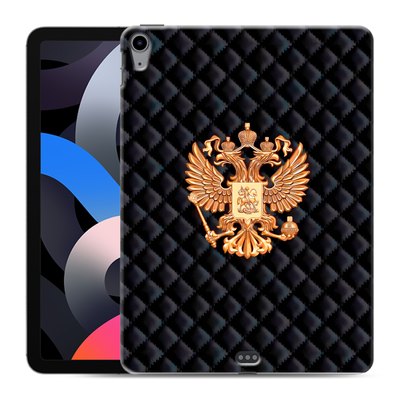 Силиконовый противоударный чехол на Ipad Air (2020) с принтом Герб России принт Силиконовый противоударный чехол на Ipad Air (2020) с принтом Герб России принт