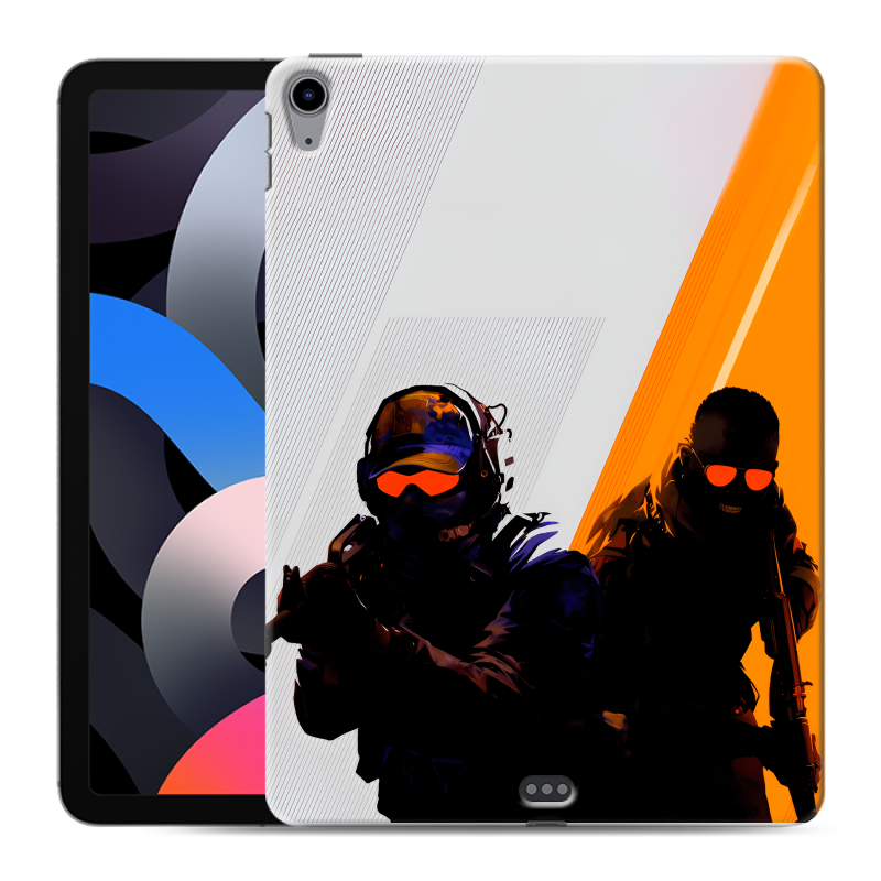 Силиконовый противоударный чехол на Ipad Air (2020) с принтом Контер страйк Counter strike Силиконовый противоударный чехол на Ipad Air (2020) с принтом Контер страйк Counter strike