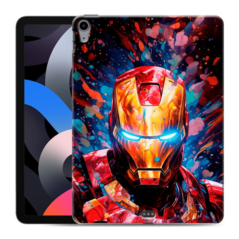 Силиконовый чехол на Ipad Air (2020) с принтом Железный человек Ironman Силиконовый чехол на Ipad Air (2020) с принтом Железный человек Ironman