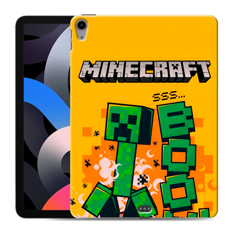 Силиконовый чехол на Ipad Air (2020) с принтом Майнкрафт Minecraft Силиконовый чехол на Ipad Air (2020) с принтом Майнкрафт Minecraft