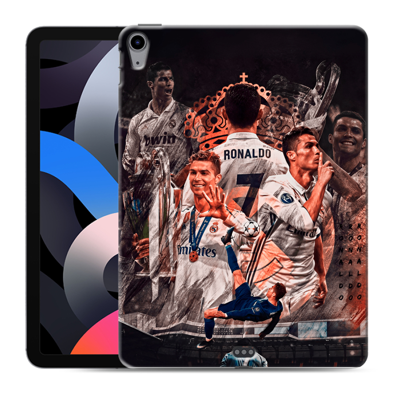 Силиконовый противоударный чехол на Ipad Air (2020) с принтом Реал Роналдо Real Ronaldo Силиконовый противоударный чехол на Ipad Air (2020) с принтом Реал Роналдо Real Ronaldo