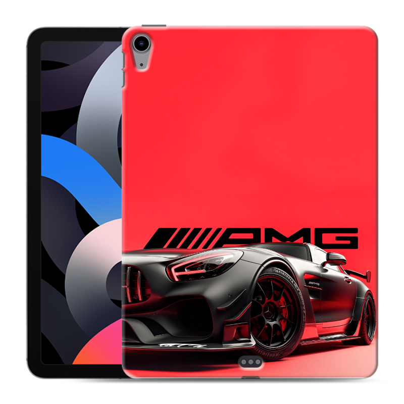 Силиконовый чехол на Ipad Air (2020) с принтом Мерседес Mercedes AMG Силиконовый чехол на Ipad Air (2020) с принтом Мерседес Mercedes AMG