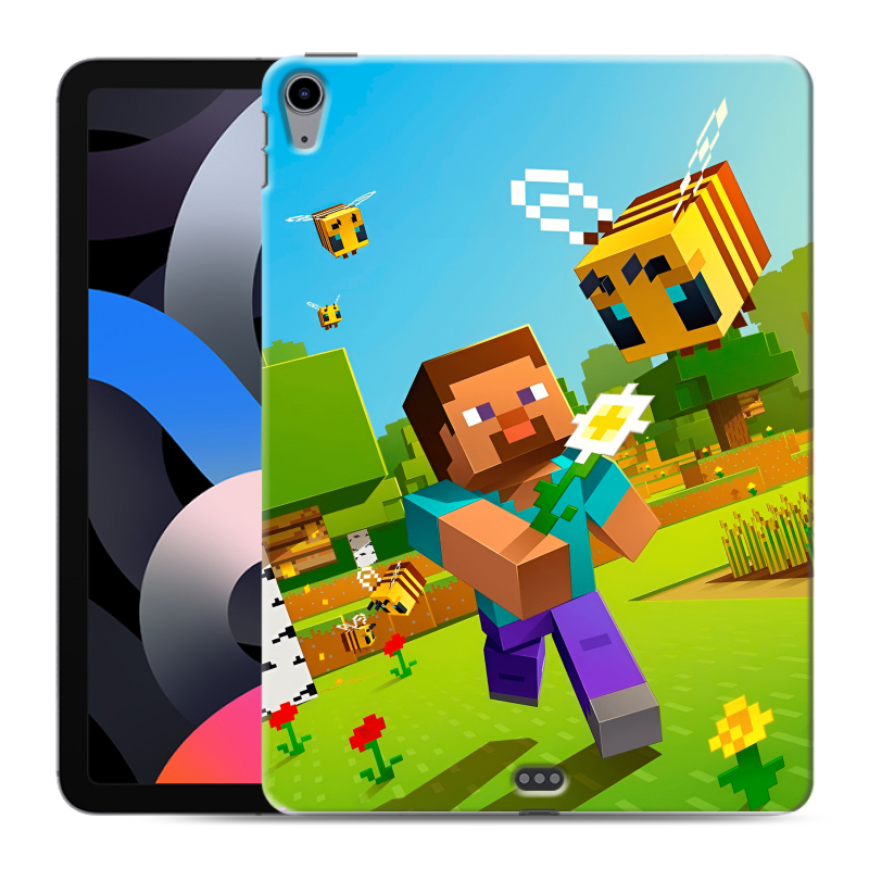 Силиконовый противоударный чехол на Ipad Air (2020) с принтом Майнкрафт Minecraft Силиконовый противоударный чехол на Ipad Air (2020) с принтом Майнкрафт Minecraft