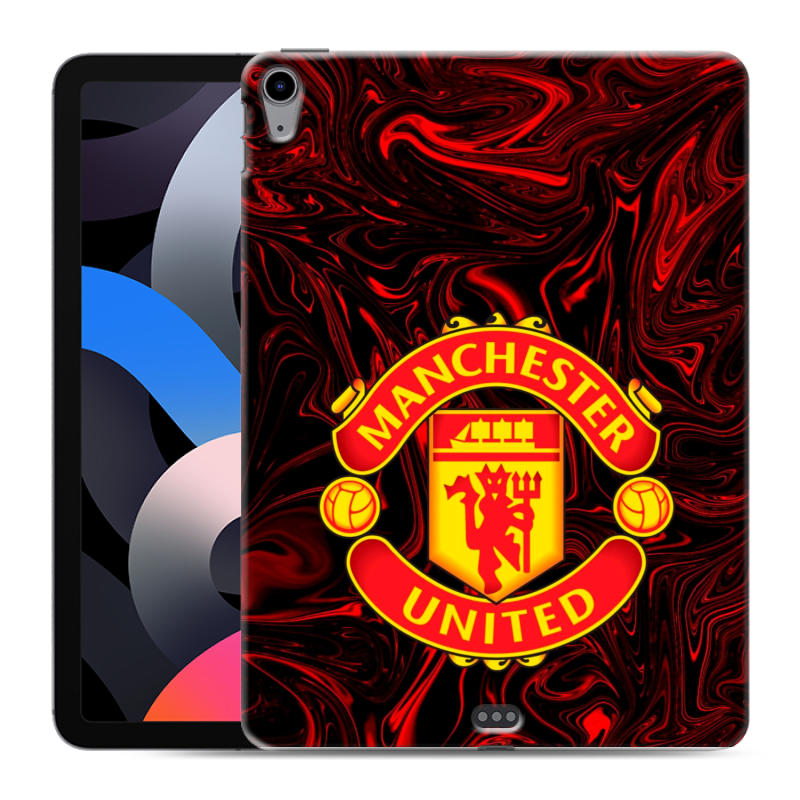 Силиконовый противоударный чехол на Ipad Air (2020) с принтом Manchester United Силиконовый противоударный чехол на Ipad Air (2020) с принтом Manchester United