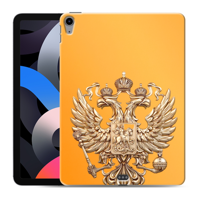 Силиконовый чехол на Ipad Air (2020) с принтом Герб Флаг России Силиконовый чехол на Ipad Air (2020) с принтом Герб Флаг России