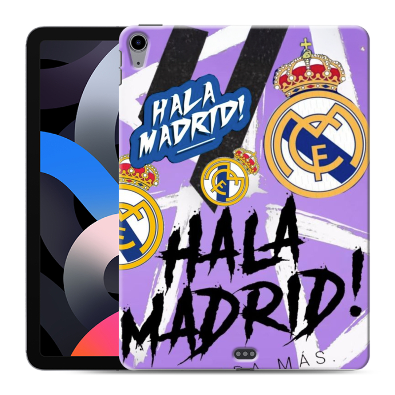 Силиконовый противоударный чехол на Ipad Air (2020) с принтом Real Madrid Реал Мадрид Силиконовый противоударный чехол на Ipad Air (2020) с принтом Real Madrid Реал Мадрид