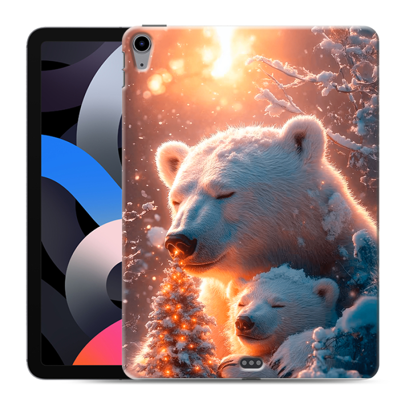 Силиконовый чехол на Ipad Air (2020) с принтом Новый год Силиконовый чехол на Ipad Air (2020) с принтом Новый год