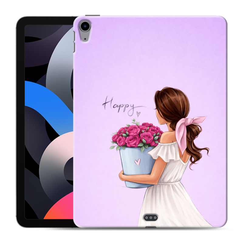 Силиконовый противоударный чехол на Ipad Air (2020) с принтом женский Силиконовый противоударный чехол на Ipad Air (2020) с принтом женский