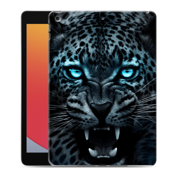 Силиконовый чехол на планшета Ipad 10.2 (2020) с принтом Темный леопард