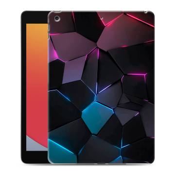 Силиконовый чехол на планшета Ipad 10.2 (2020) с принтом Геометрия неона