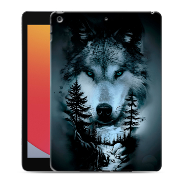 Силиконовый чехол на планшета Ipad 10.2 (2020) с принтом Лесной волк