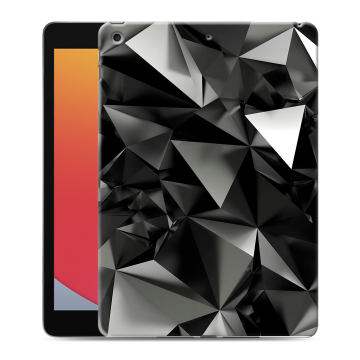 Силиконовый чехол на планшета Ipad 10.2 (2020) с принтом Черные кристаллы