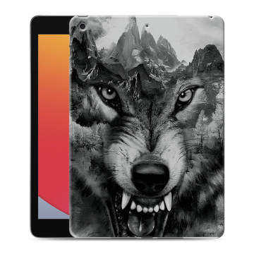 Силиконовый чехол на планшета Ipad 10.2 (2020) с принтом Волк