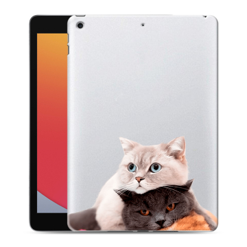 Силиконовый чехол на планшета Ipad 10.2 (2020) с принтом Кошки