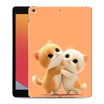 Силиконовый чехол на планшета Ipad 10.2 (2020) с принтом Милые котики