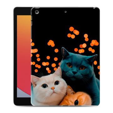 Силиконовый чехол на планшета Ipad 10.2 (2020) с принтом Кошки