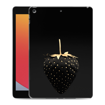 Силиконовый чехол на планшета Ipad 10.2 (2020) с принтом Черная клубника