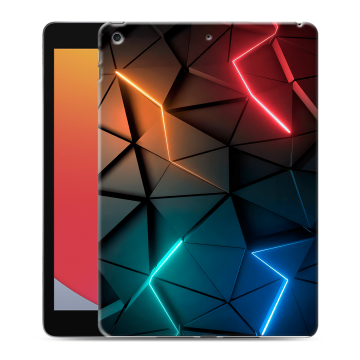 Силиконовый чехол на планшета Ipad 10.2 (2020) с принтом Абстракция неон