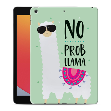 Силиконовый чехол на планшета Ipad 10.2 (2020) с принтом Лама