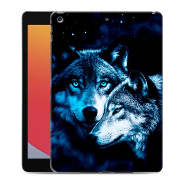 Силиконовый чехол на планшета Ipad 10.2 (2020) с принтом Волки