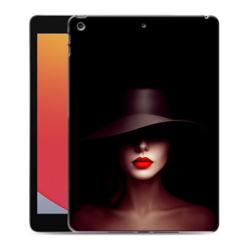Силиконовый чехол на Ipad 10.2 (2020) с принтом Девушка в шляпе