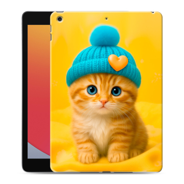 Силиконовый чехол на Ipad 10.2 (2020) с принтом Котенок в шапке