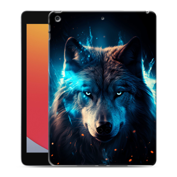 Силиконовый чехол на Ipad 10.2 (2020) с принтом Волк ночной
