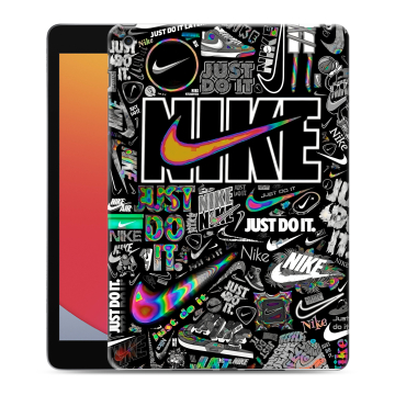 Силиконовый чехол на Ipad 10.2 (2020) с принтом Найк Силиконовый чехол на Ipad 10.2 (2020) с принтом Найк