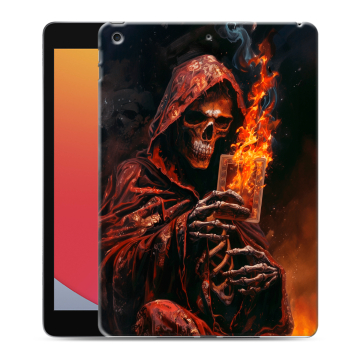 Силиконовый чехол на Ipad 10.2 (2020) с принтом Скелет и карты