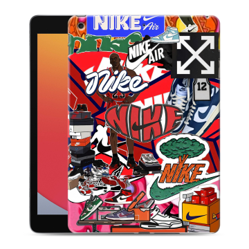 Силиконовый чехол на Ipad 10.2 (2020) с принтом Найк Nike яркий