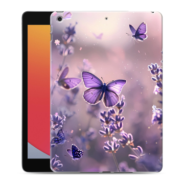 Силиконовый чехол на Ipad 10.2 (2020) с принтом бабочки и лаванда