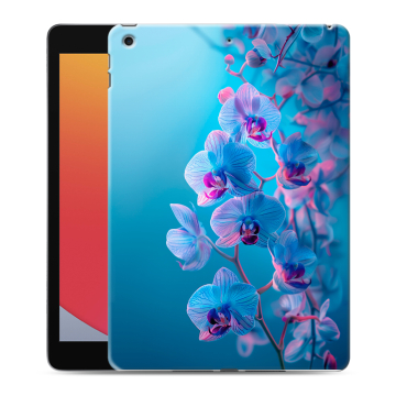 Силиконовый чехол на Ipad 10.2 (2020) с принтом голубые орхидеи