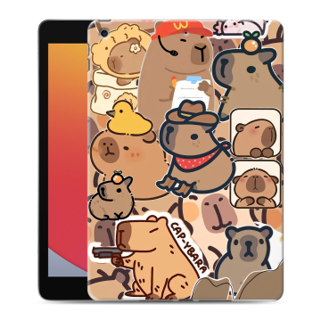 Силиконовый чехол на Ipad 10.2 (2020) с принтом капибара