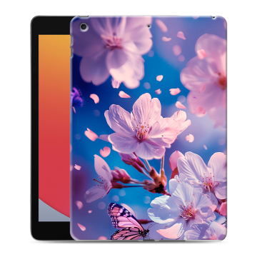 Силиконовый чехол на Ipad 10.2 (2020) с принтом цветы бабочки