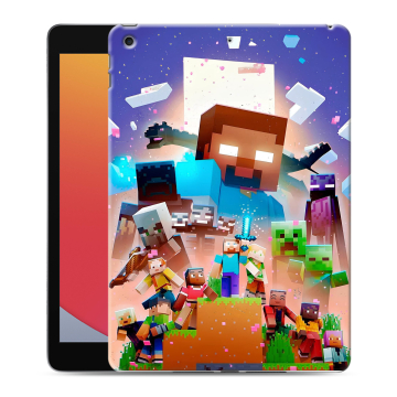 Силиконовый чехол на Ipad 10.2 (2020) с принтом Майнкрафт Minecraft Силиконовый чехол на Ipad 10.2 (2020) с принтом Майнкрафт Minecraft