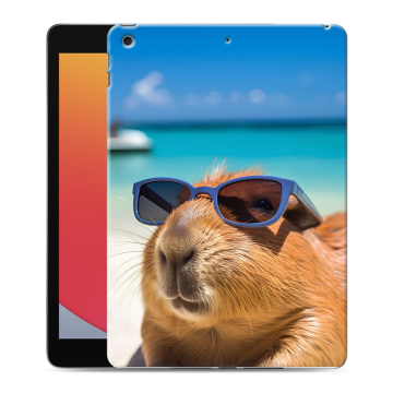 Силиконовый чехол на Ipad 10.2 (2020) с принтом Капибара