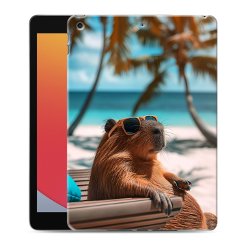 Силиконовый чехол на Ipad 10.2 (2020) с принтом Капибара