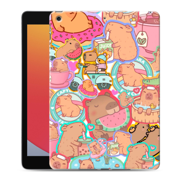 Силиконовый чехол на Ipad 10.2 (2020) с принтом капибары
