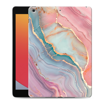 Силиконовый чехол на Ipad 10.2 (2020) с принтом розовый мрамор