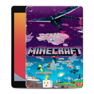 Силиконовый чехол на Ipad 10.2 (2020) с принтом Майнкрафт Minecraft