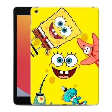 Силиконовый чехол на Ipad 10.2 (2020) с принтом Спанч боб Спанчбоб
