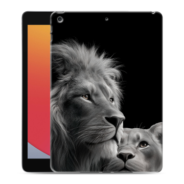 Силиконовый чехол на Ipad 10.2 (2020) с принтом Лев кошки Силиконовый чехол на Ipad 10.2 (2020) с принтом Лев кошки