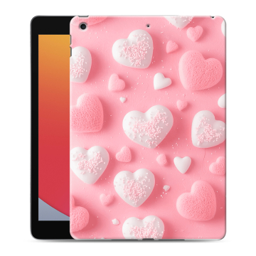 Силиконовый чехол на Ipad 10.2 (2020) с принтом Сердечки
